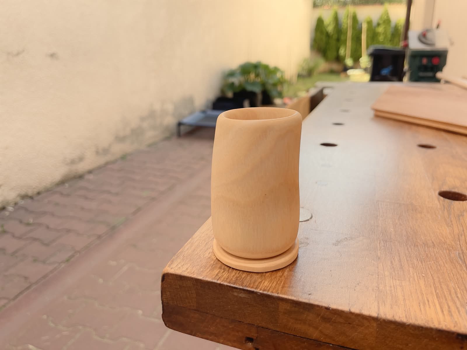 apple wood espresso cup