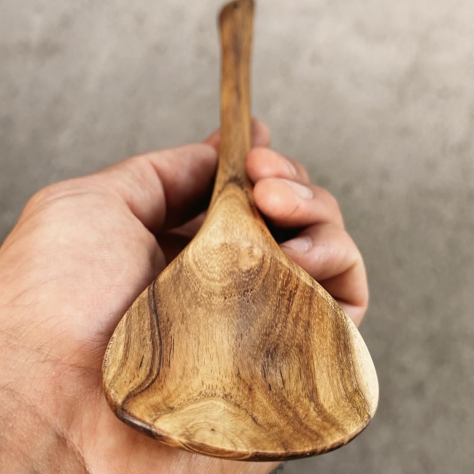 black locust wood cooking spoon