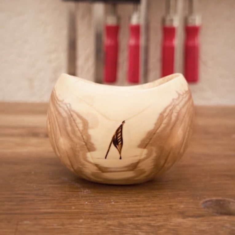 lilac wood cup