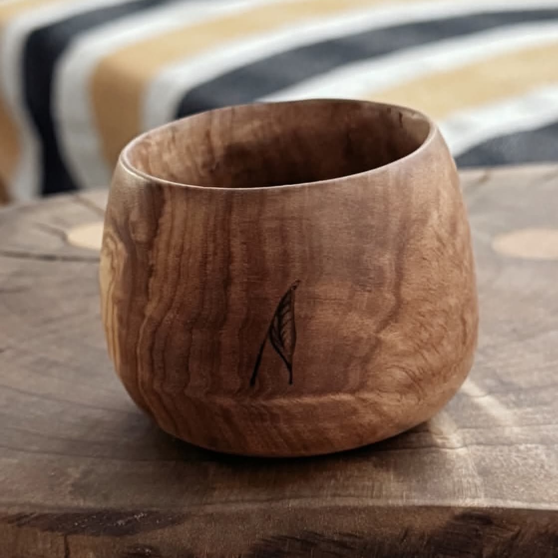 olive wood cup