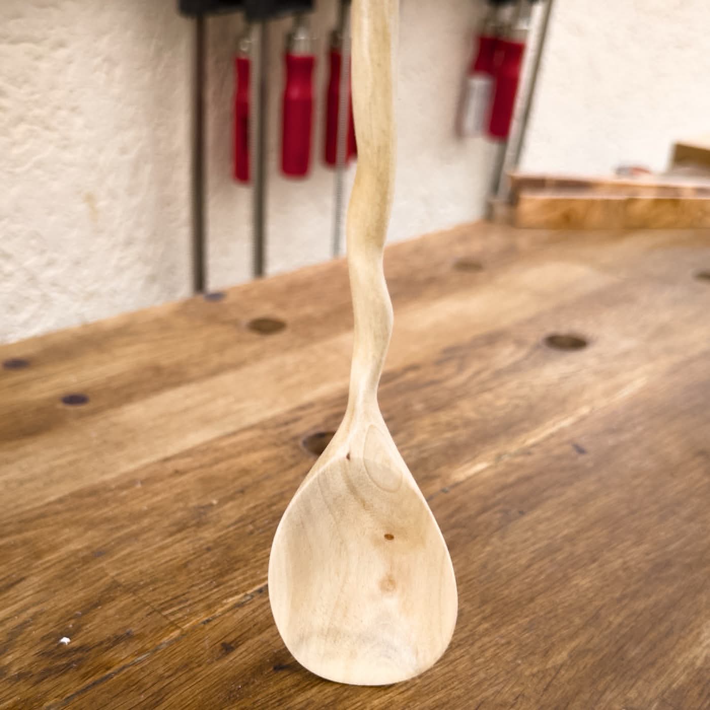 walnut wood eating spoon